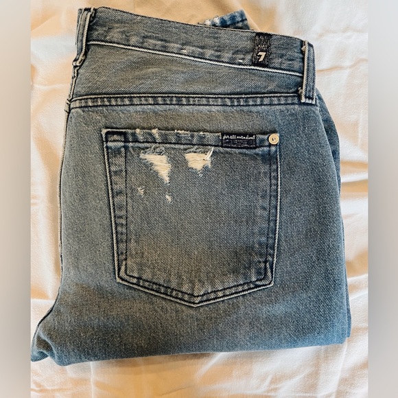 7’s Distressed Relaxed Skinny Jeans - Picture 2 of 4